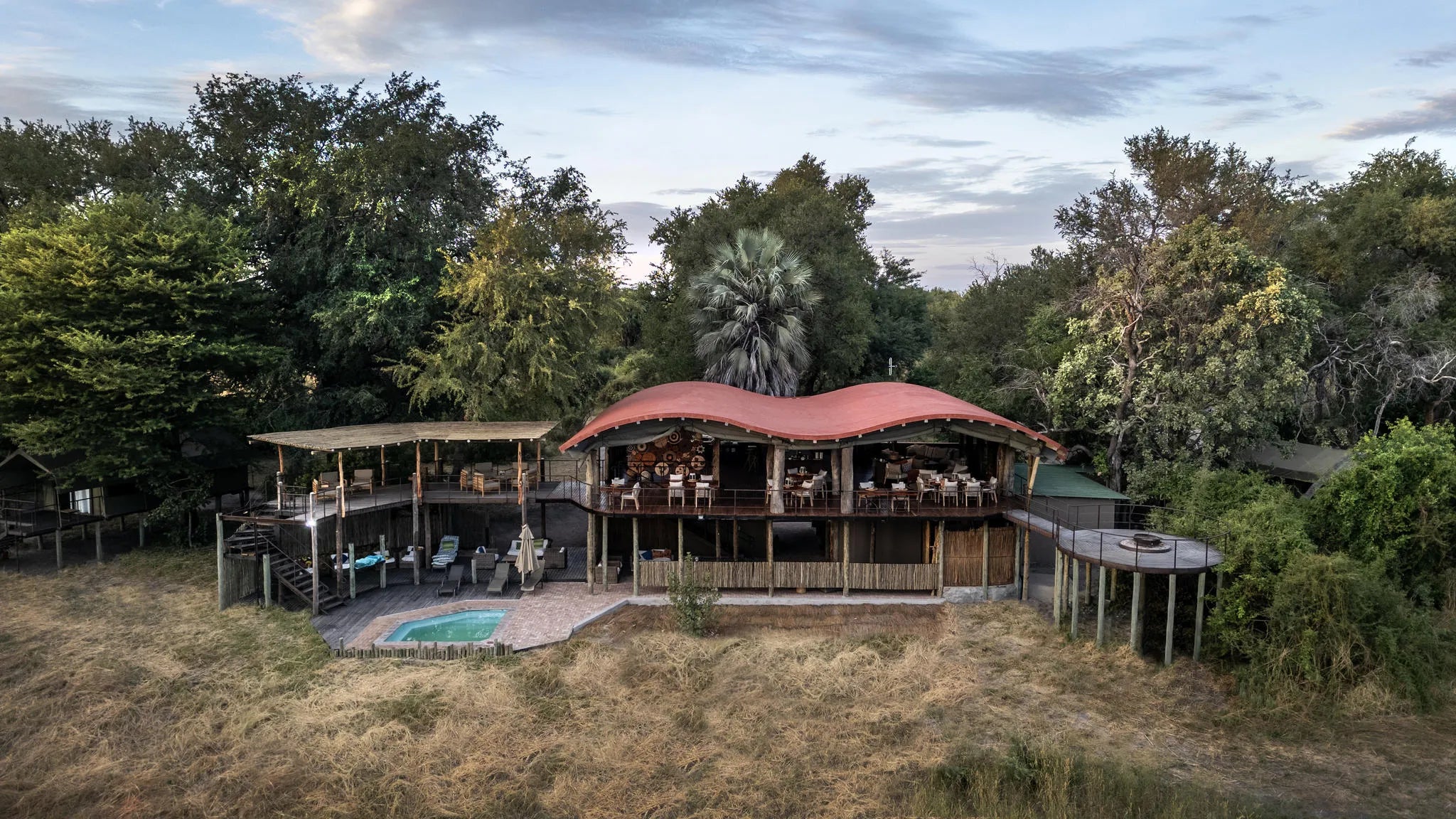 2025 Nkasa Lupala from the air at Nkasa Lupala Tented Lodge, Nkasa Rupara National Park, Namibia.