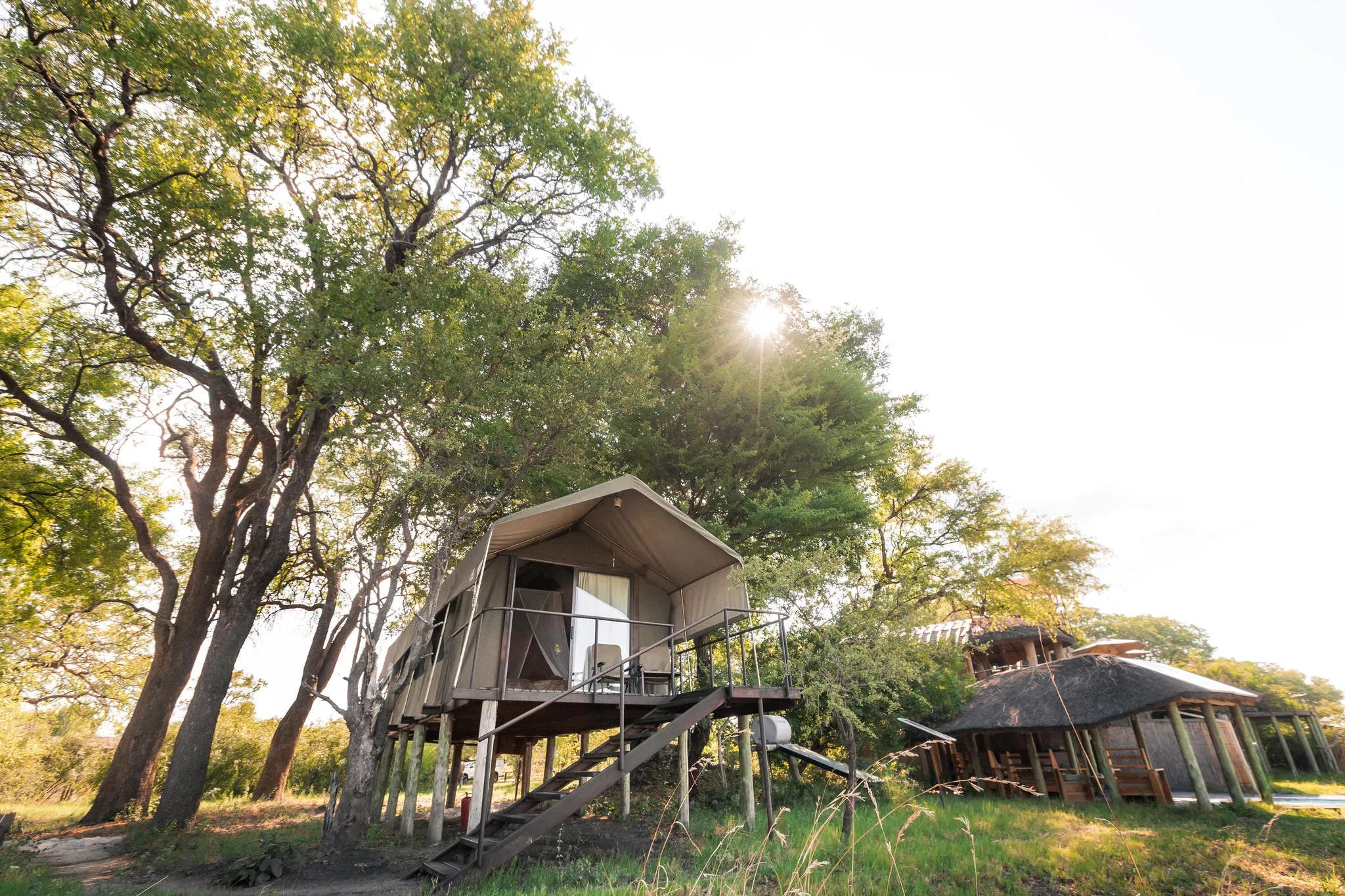 Chalets at Nkasa Lupala Tented Lodge, Nkasa Rupara National Park, Namibia.