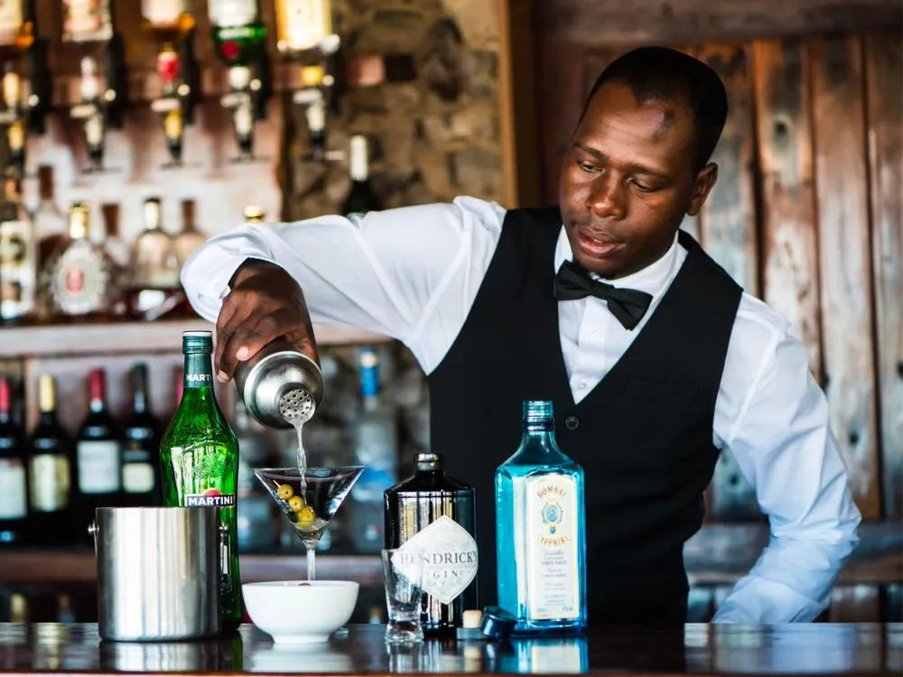 Bar at Hideaways Camp Kuzuma, Chobe, Kazuma Forest Reserve, Botswana.