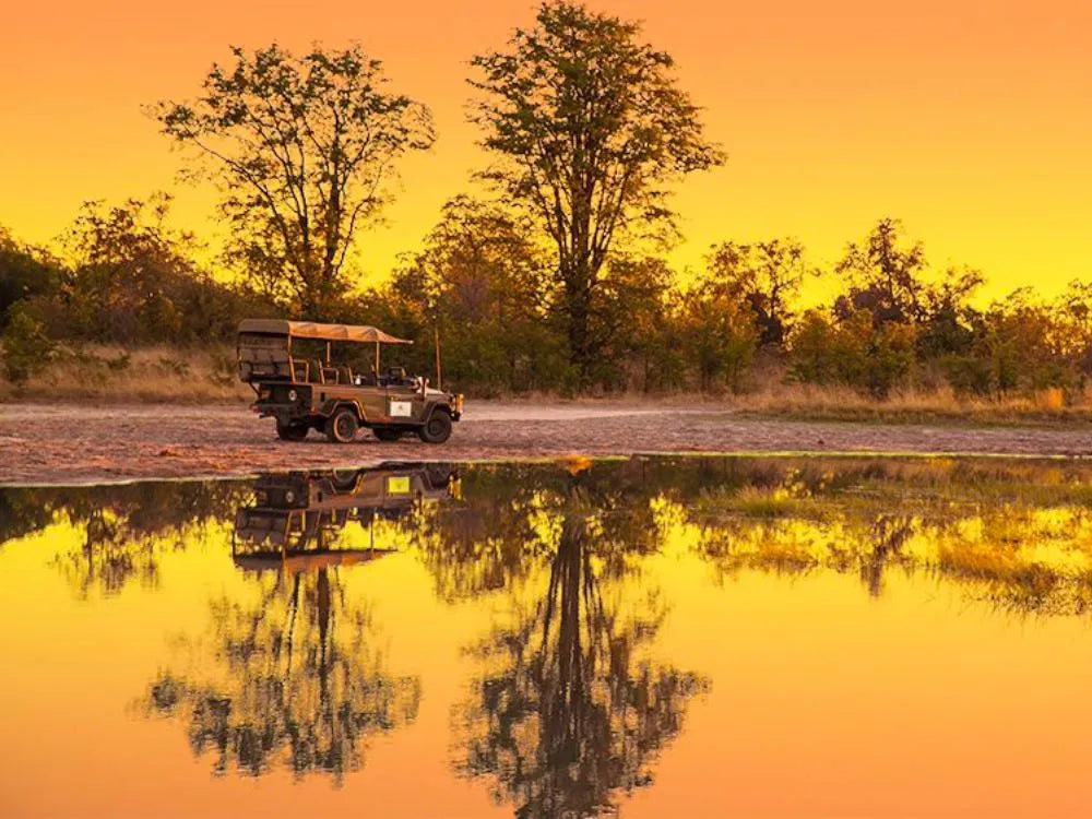 Game drives at Hideaways Camp Kuzuma, Chobe, Kazuma Forest Reserve, Botswana.