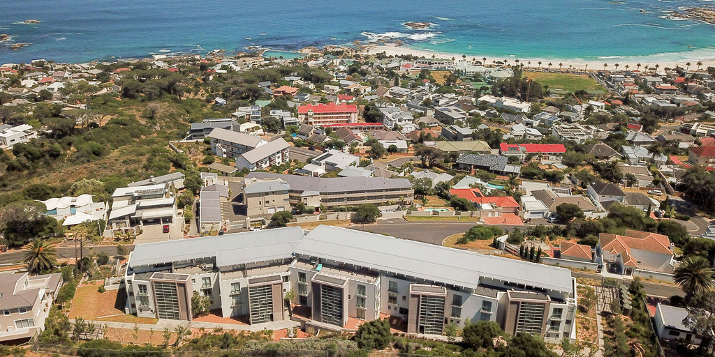 Aerial view of the property