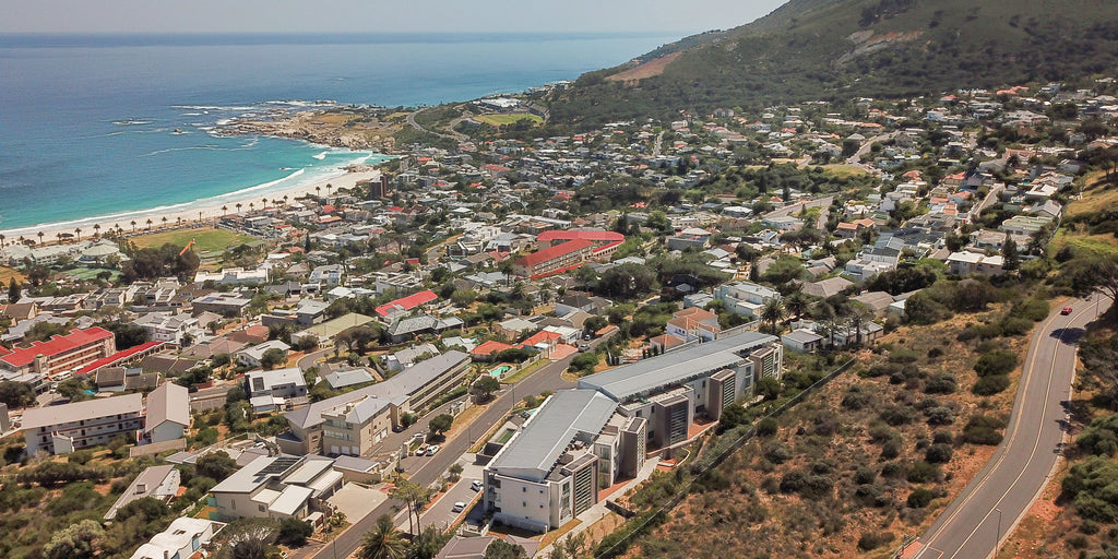 Aerial view of the property