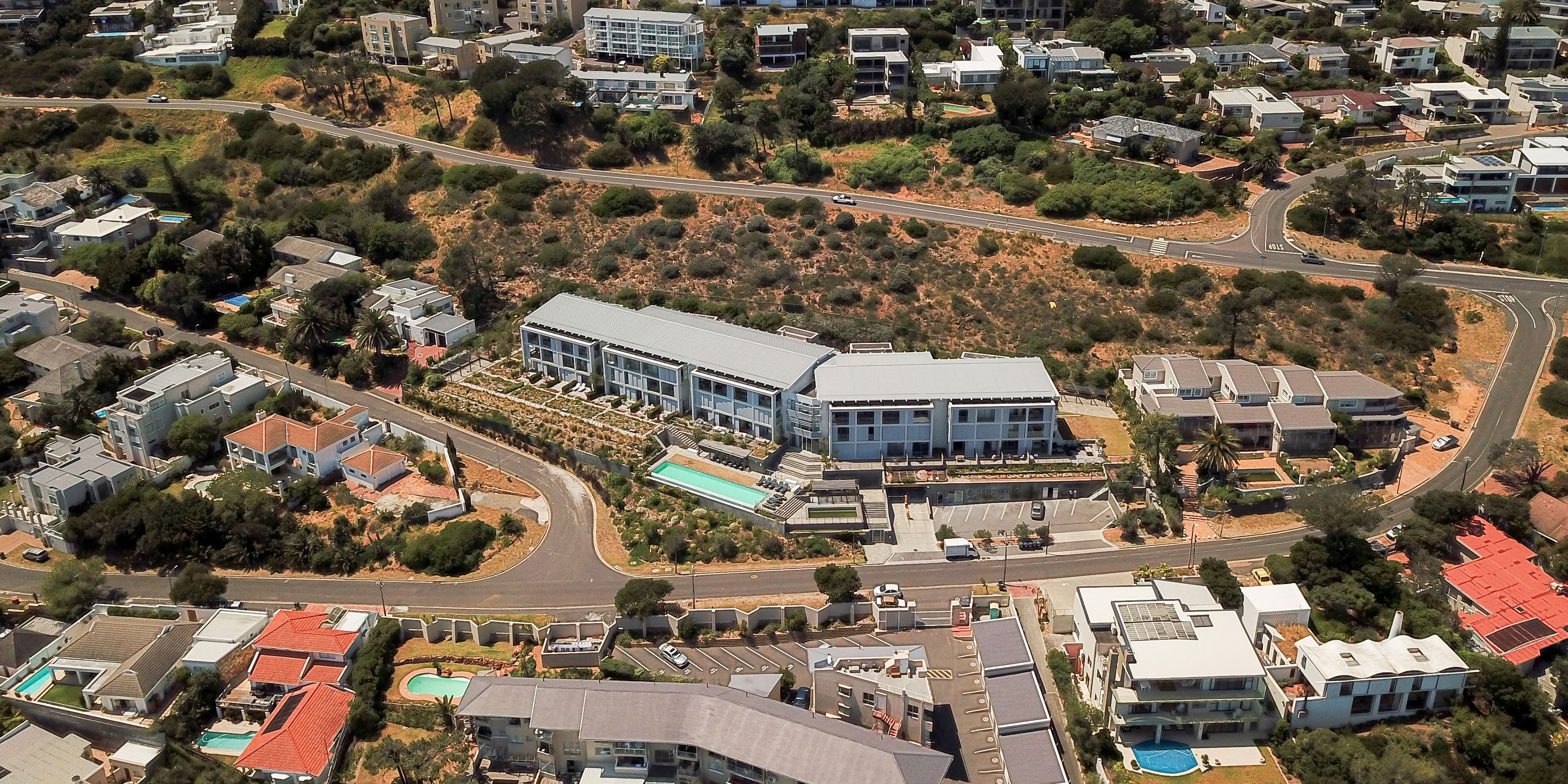 Aerial view of the property