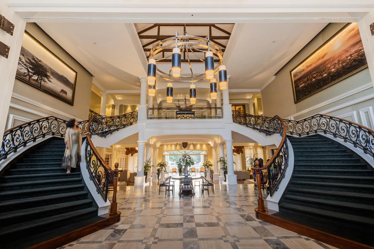 Reception entrance at Hemingways Nairobi, Nairobi, Kenya.