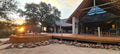 Main Lodge with sunset