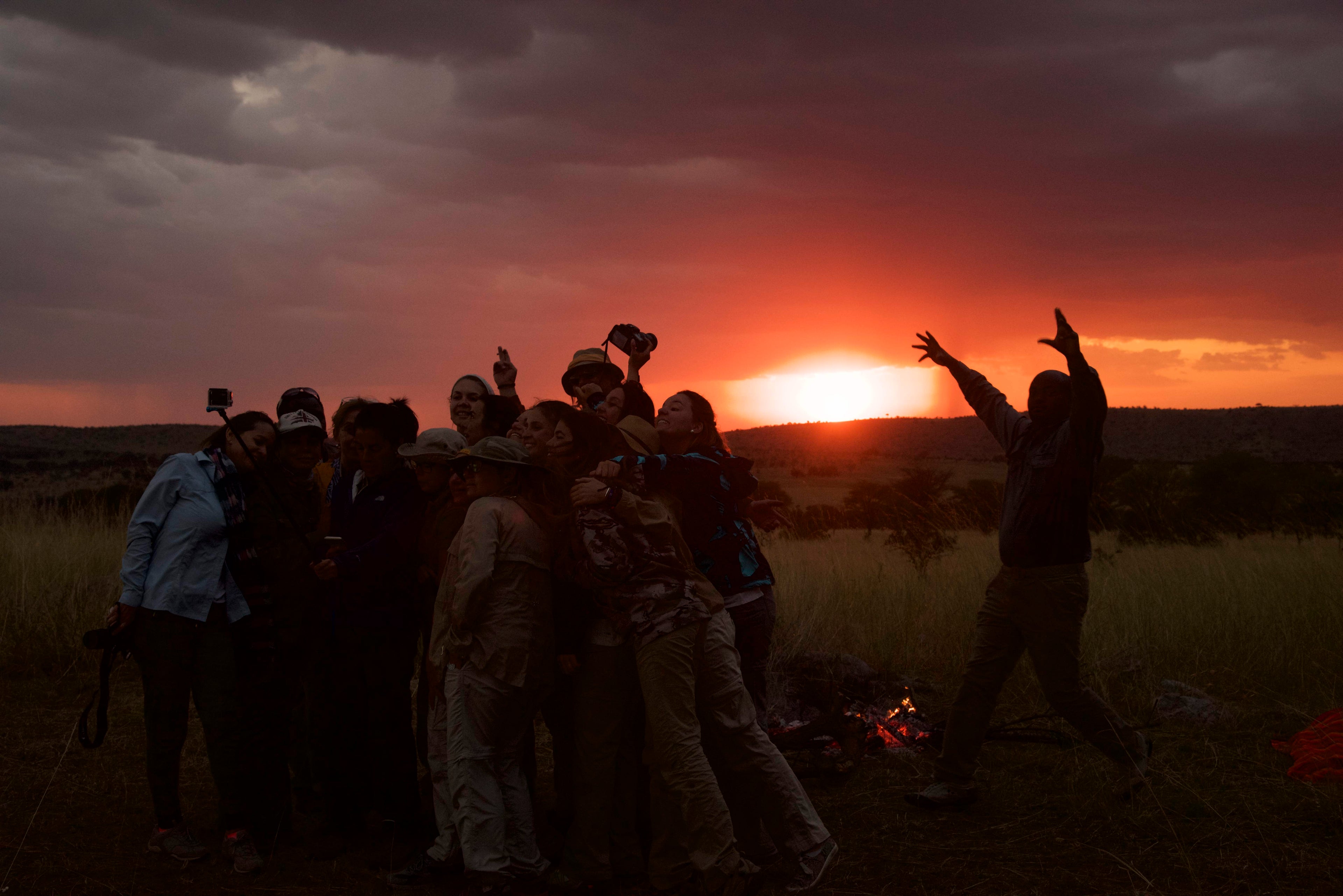 Sundowners in the Bush