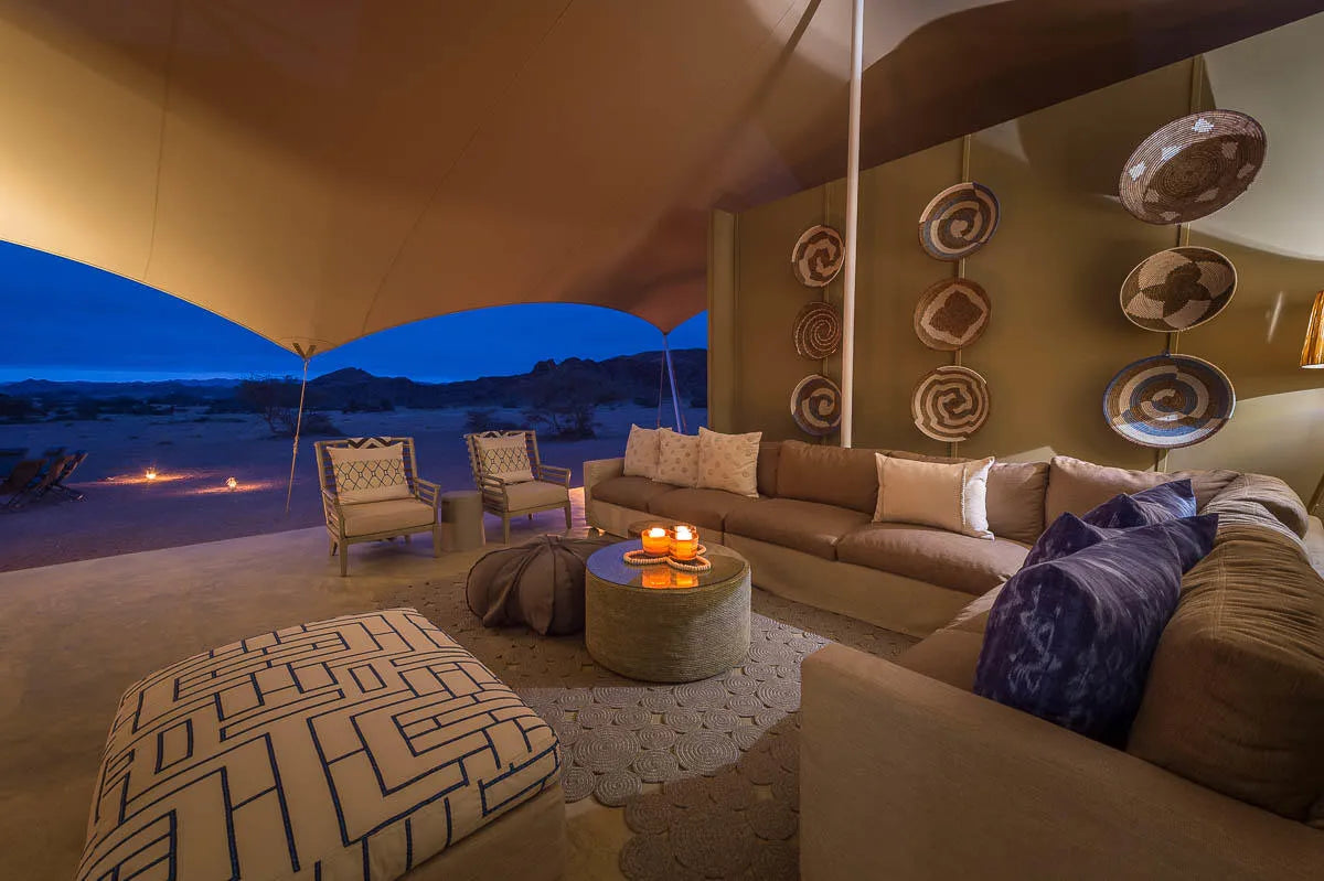 Wilderness Hoanib Skeleton Coast Camp at Wilderness Hoanib Skeleton Coast Camp, Kaokoveld, Namibia.
