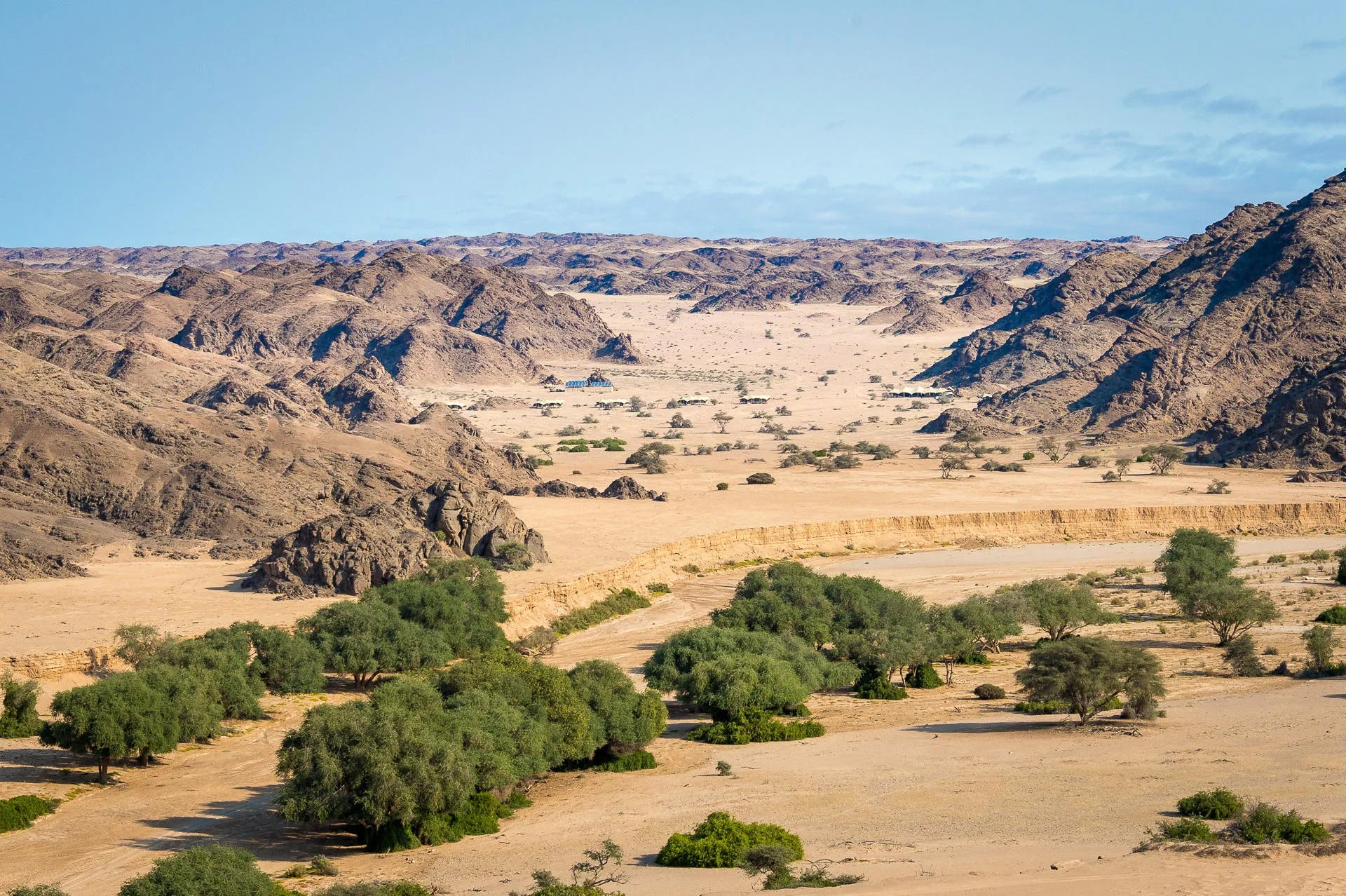 Wilderness Hoanib Skeleton Coast Camp at Wilderness Hoanib Skeleton Coast Camp, Kaokoveld, Namibia.