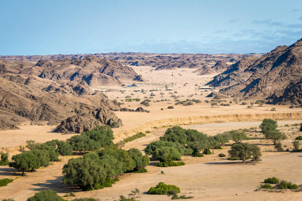 Wilderness Hoanib Skeleton Coast Camp at Wilderness Hoanib Skeleton Coast Camp, Kaokoveld, Namibia.