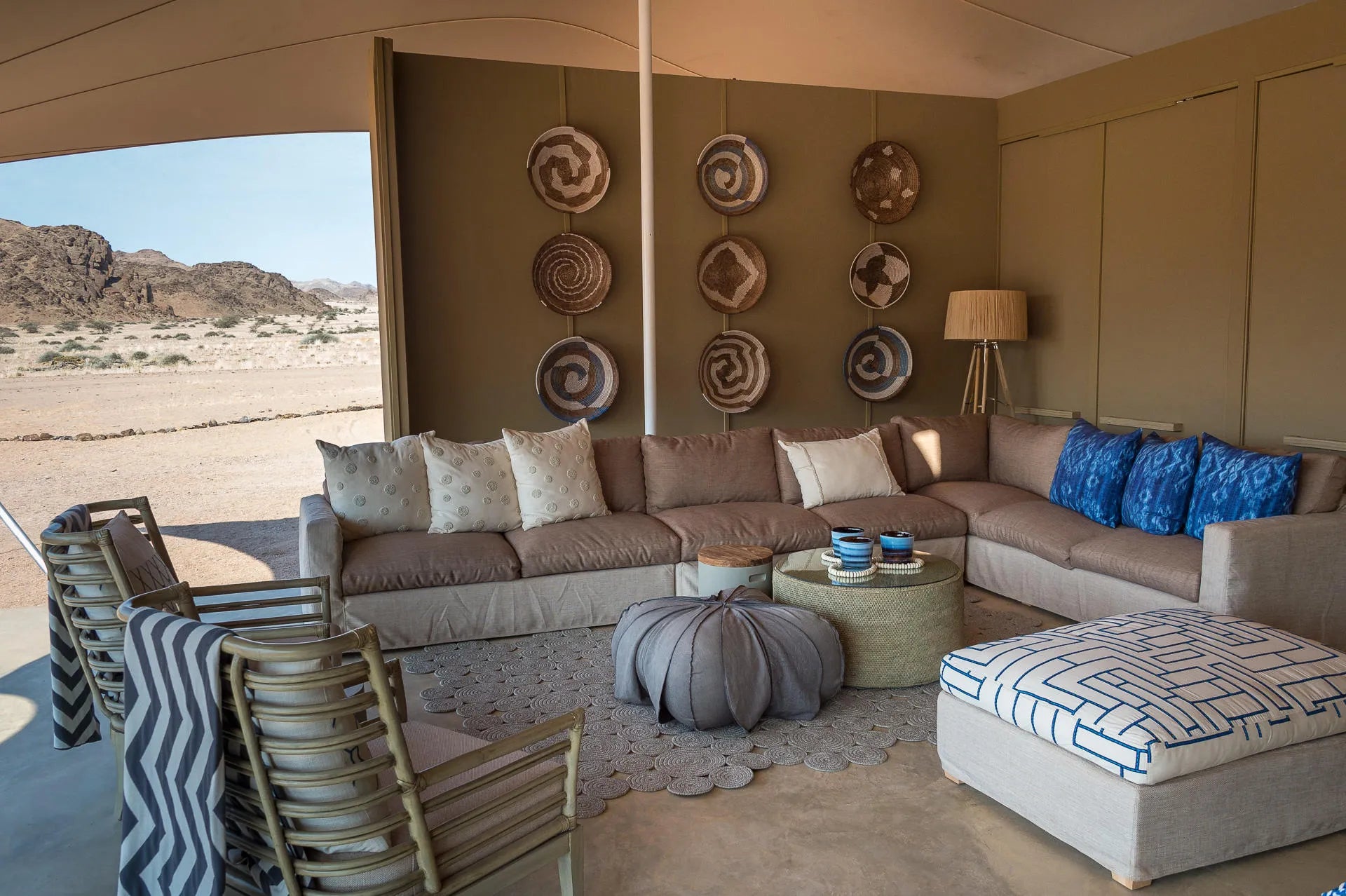 Wilderness Hoanib Skeleton Coast Camp at Wilderness Hoanib Skeleton Coast Camp, Kaokoveld, Namibia.