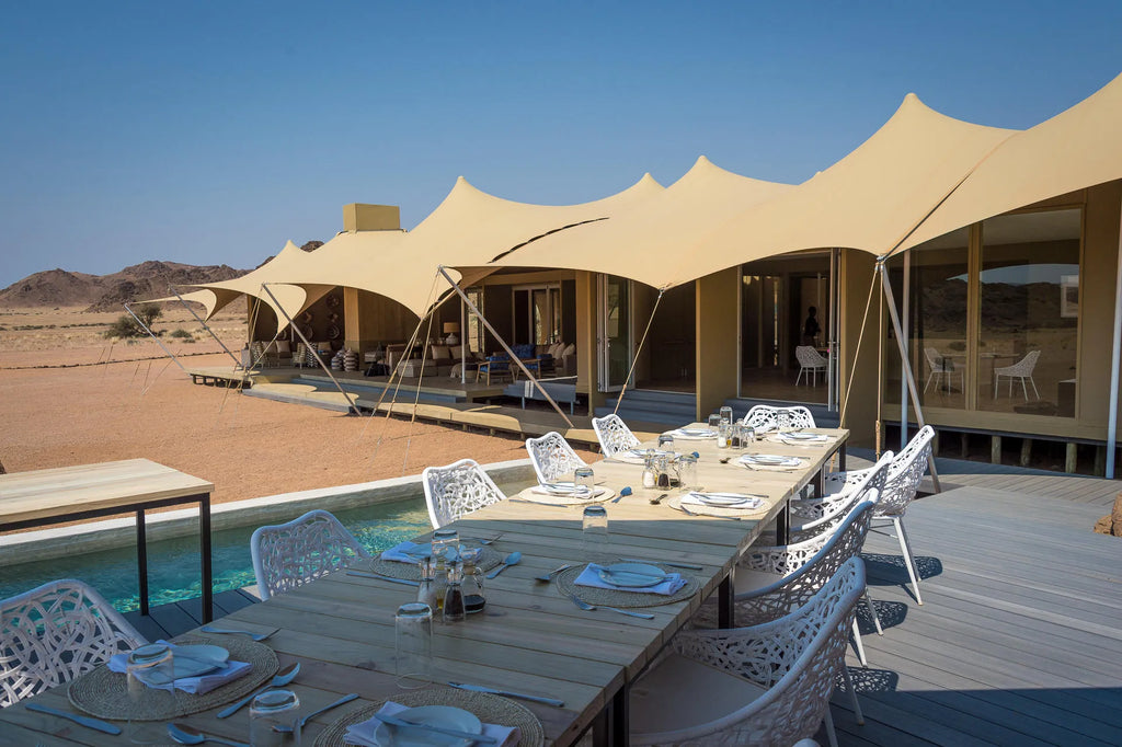Wilderness Hoanib Skeleton Coast Campp at Wilderness Hoanib Skeleton Coast Camp, Kaokoveld, Namibia.