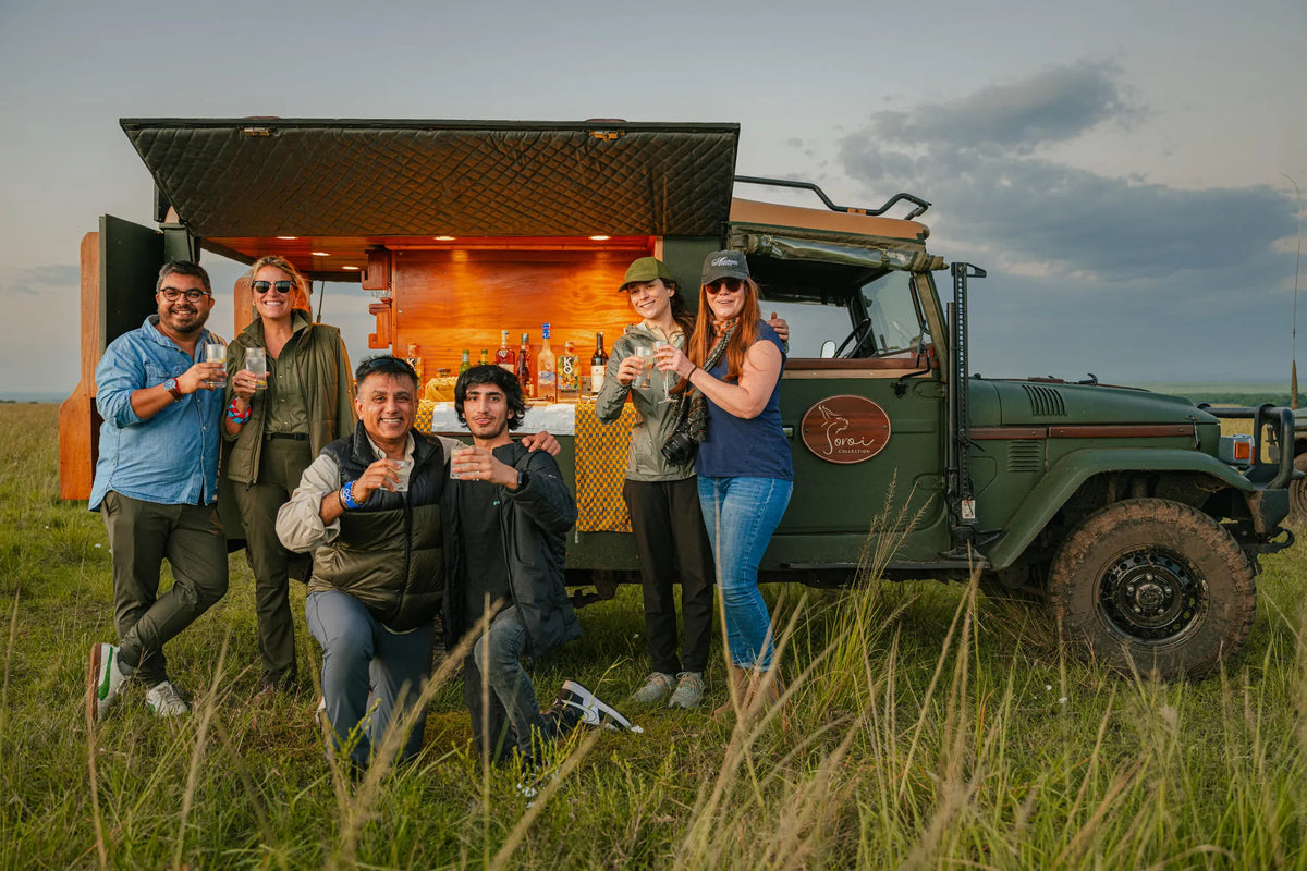 Out of Africa Sunset Experience at Soroi Luxury Migration Camp, Masai Mara, Kenya.