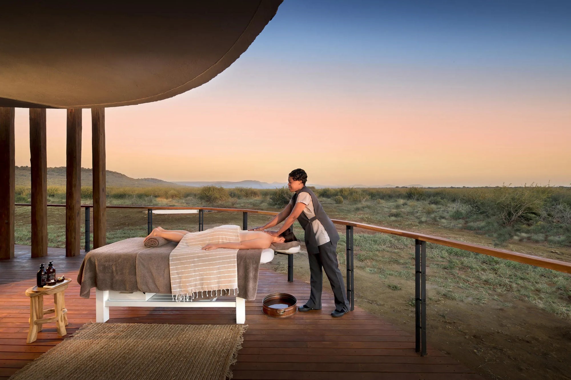 Morukuru Farm House - Spa at Morukuru Farm House, Madikwe Game Reserve, South Africa.