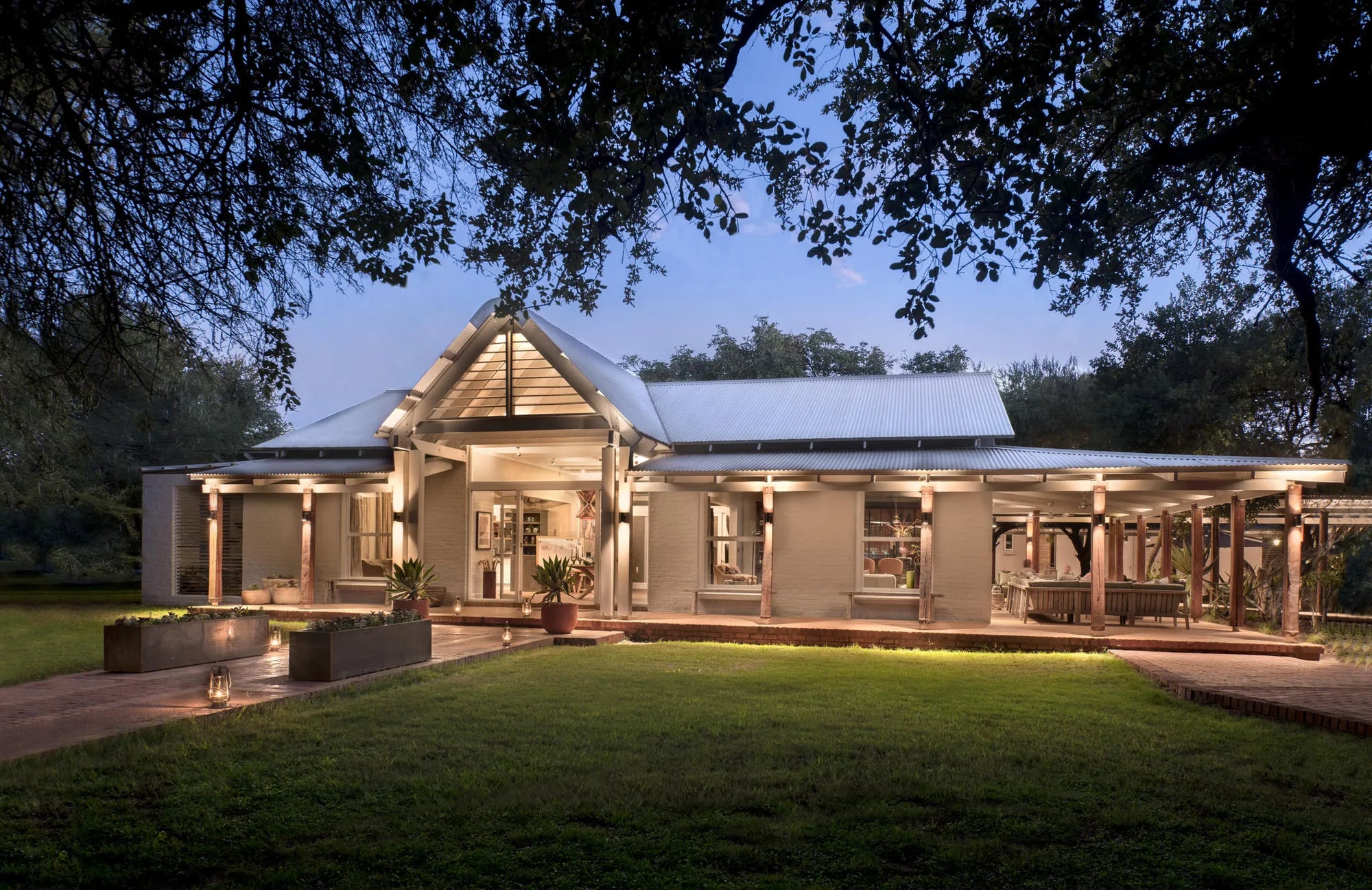 Morukuru Farm House - exterior view at Morukuru Farm House, Madikwe Game Reserve, South Africa.