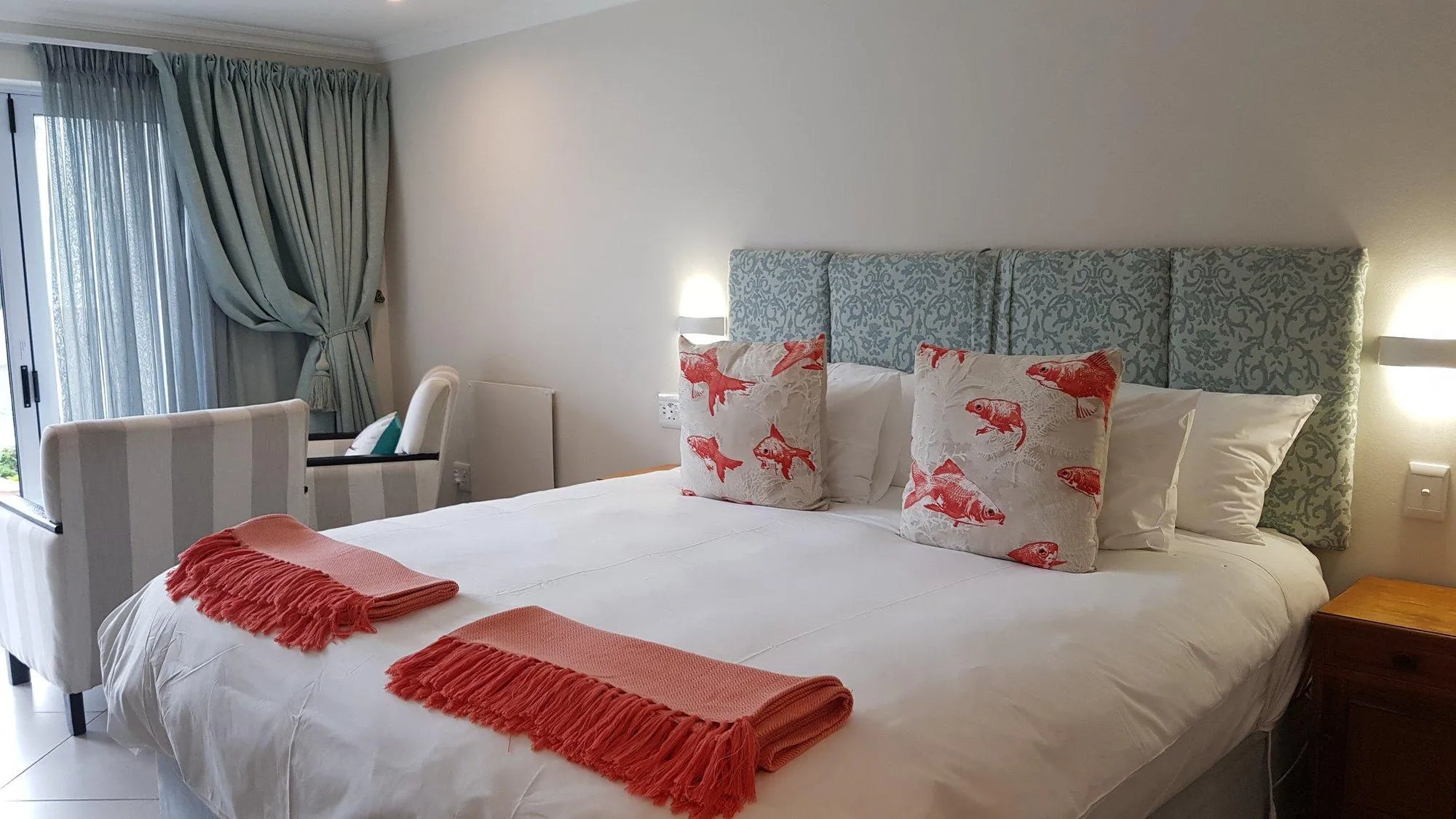Deluxe King /Twin Room at The Anchorage Wilderness, Wilderness, South Africa.