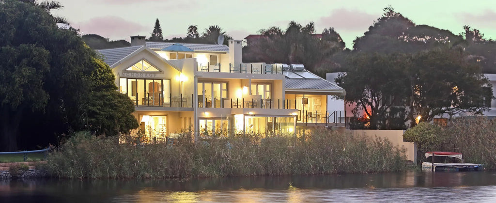 The Anchorage Wilderness waterfront guest house at one with nature at The Anchorage Wilderness, Wilderness, South Africa.