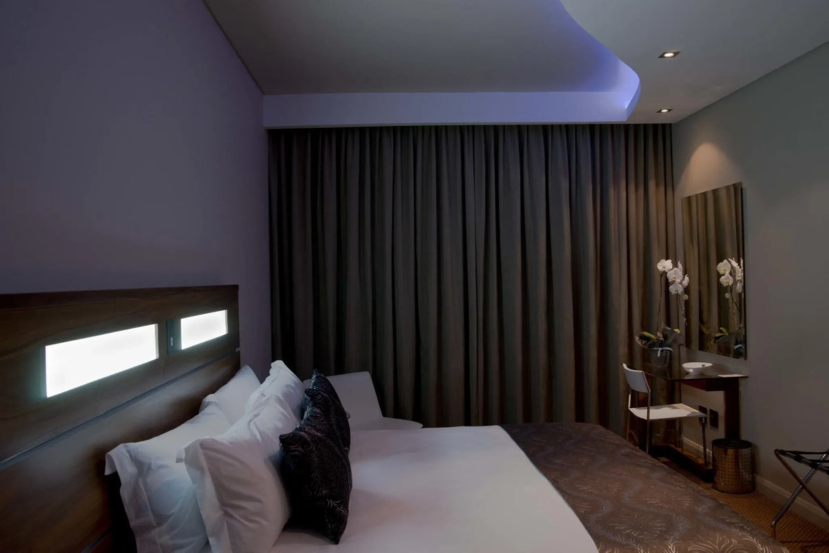 Single, double and twin rooms. at Hudson House, Pretoria, South Africa.