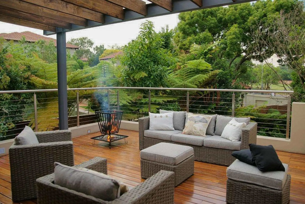 Patio at Hudson House, Pretoria, South Africa.