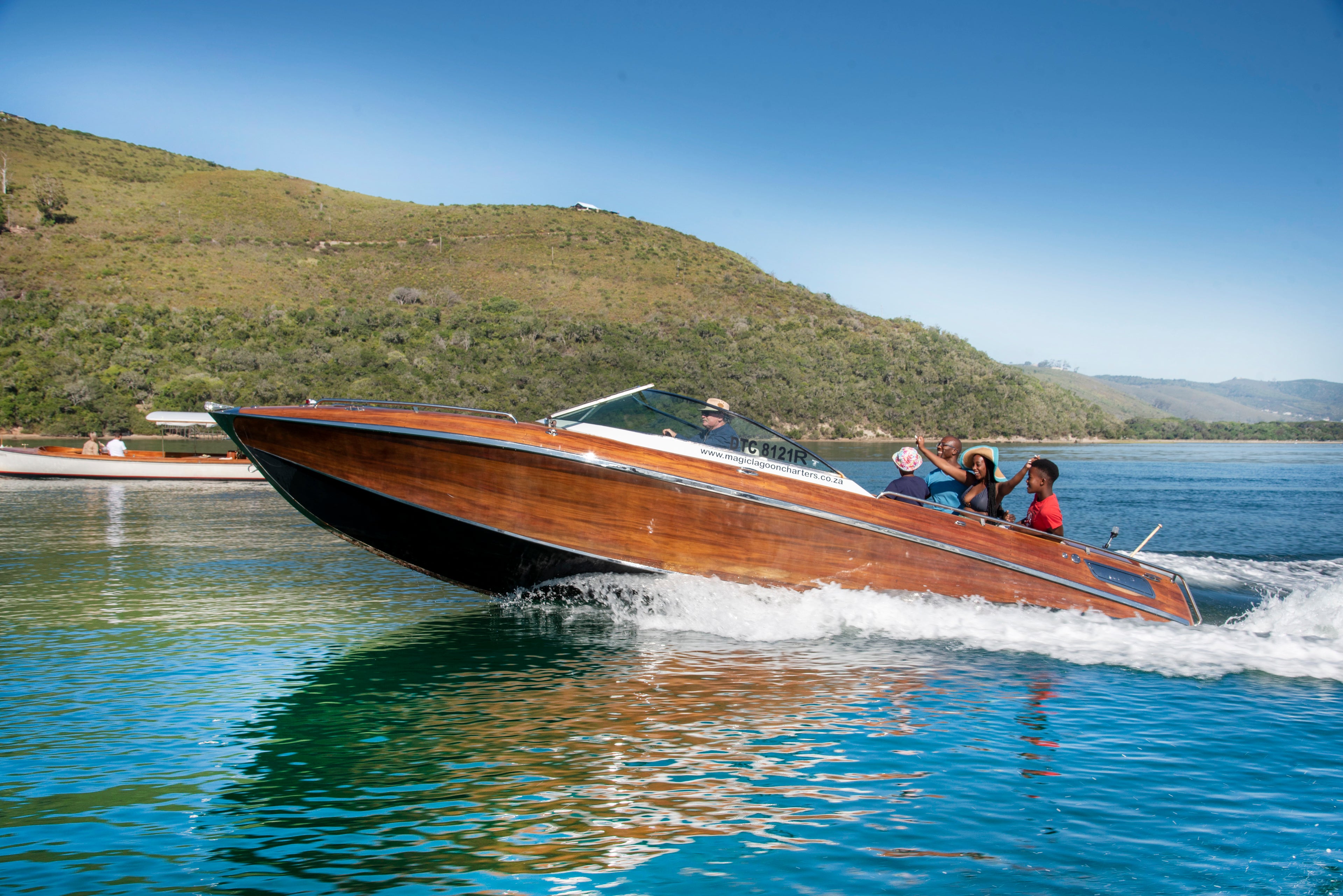 A Luxury Wooden Speedboat Heads Adventure