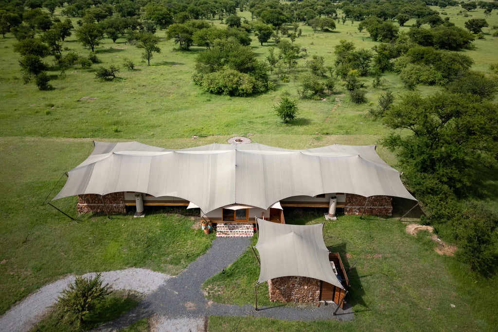 Asilia Africa - Sayari Retreat - Aerial View at Retreats at Sayari, Northern Serengeti, Tanzania.