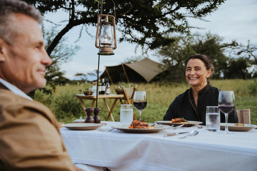 A private dinner for a special occasion. at Wilderness Usawa - Bologonja, Northern Serengeti.