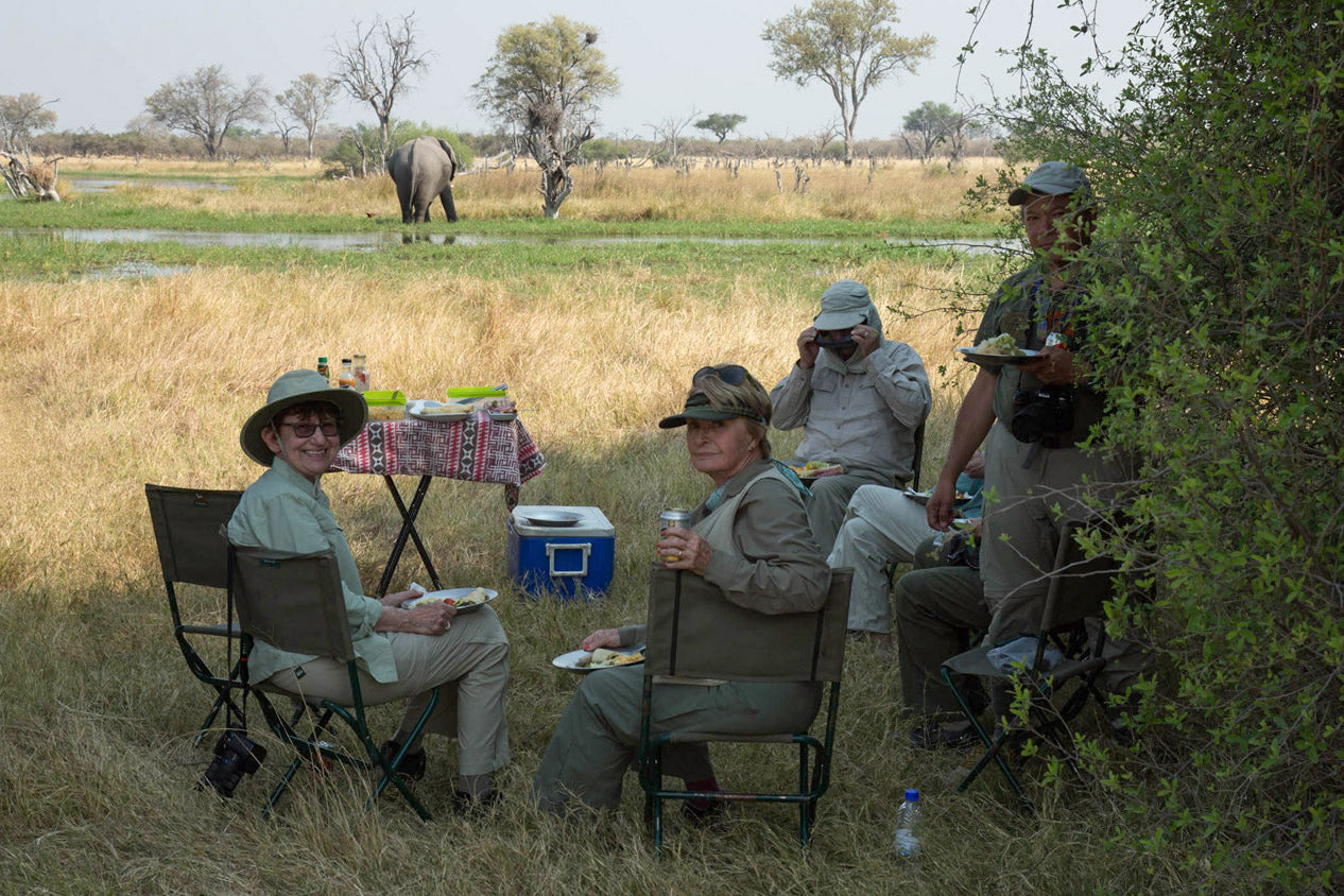 Guests enjoy their refreshments