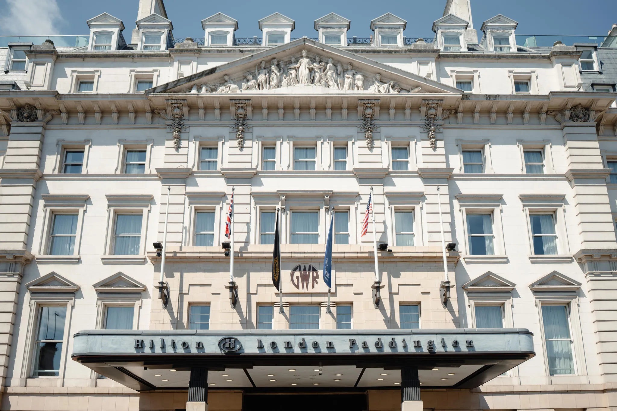 Exterior Hilton London Paddington at Hilton London Paddington, London, United Kingdom.