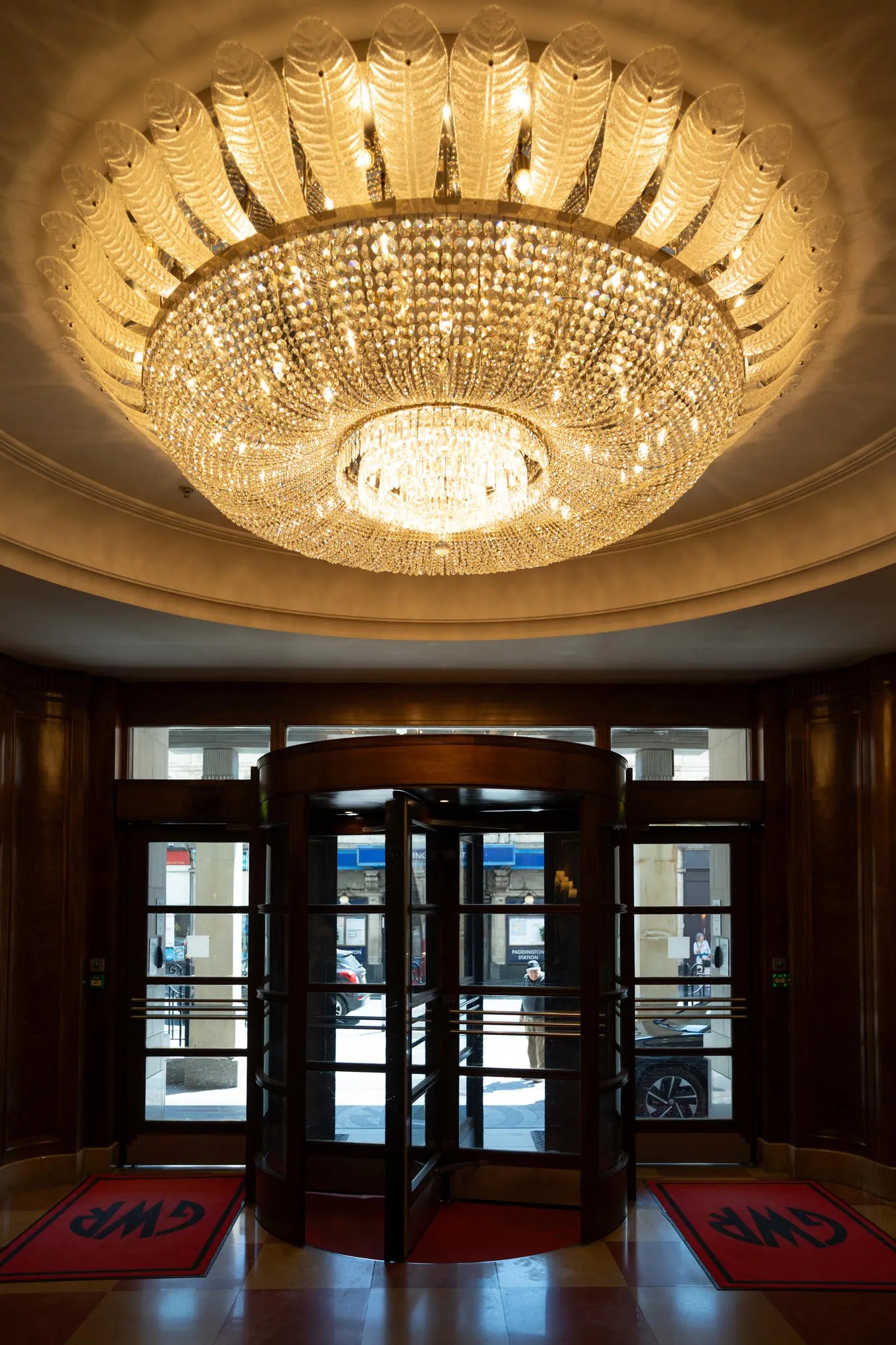 Lobby at Hilton London Paddington, London, United Kingdom.