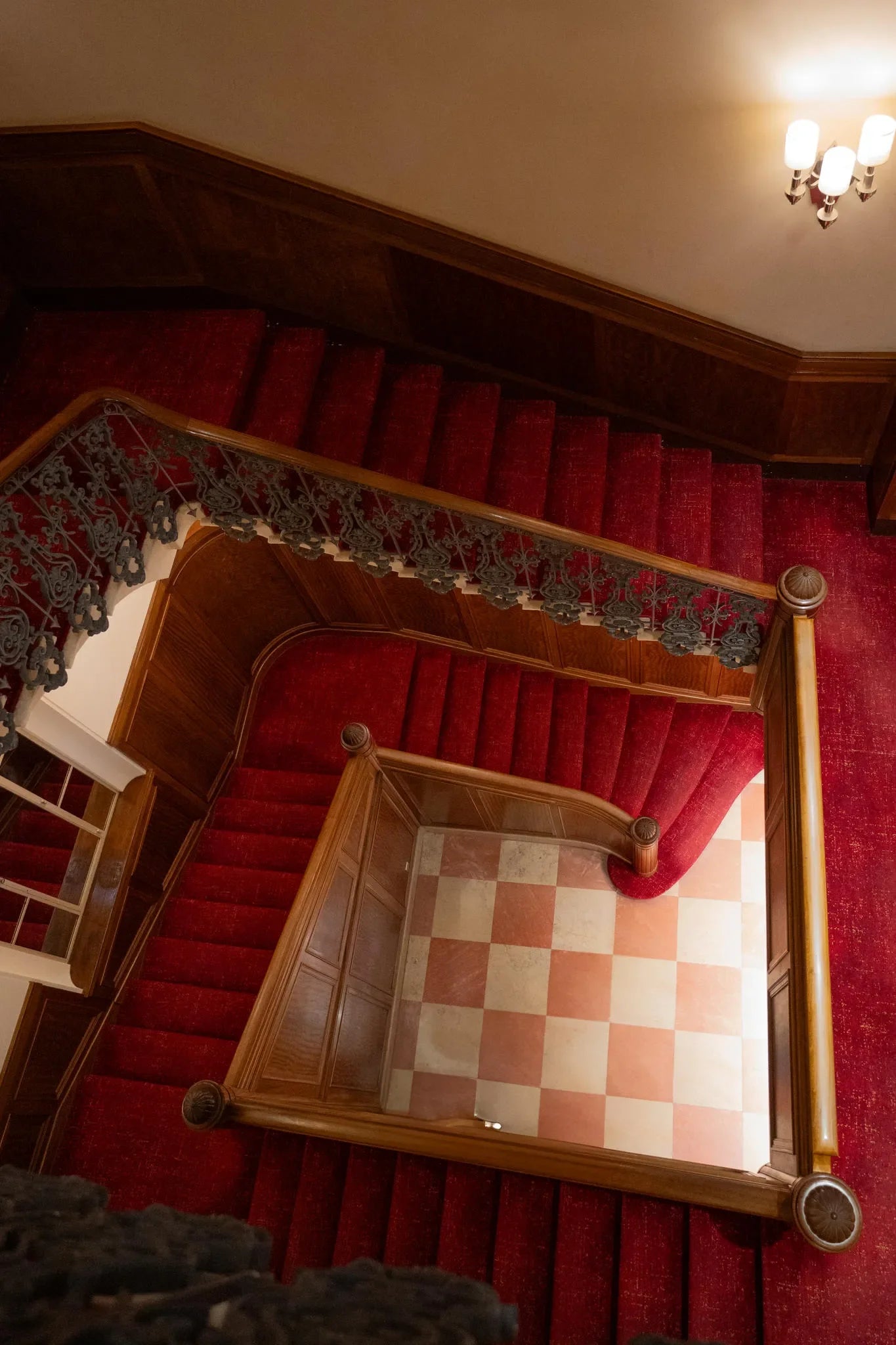 Lobby Staircase at Hilton London Paddington, London, United Kingdom.