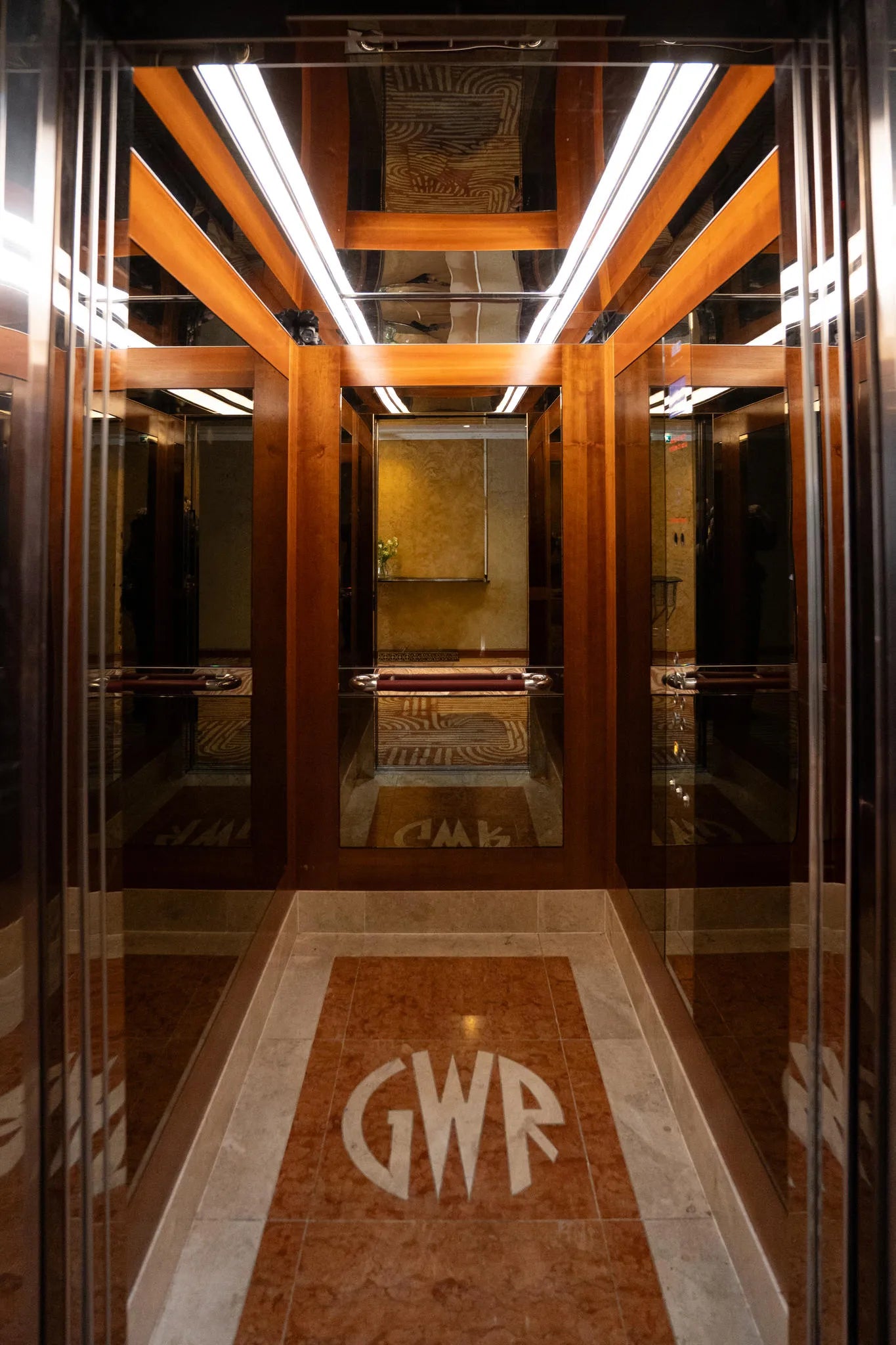 Escalator GWR at Hilton London Paddington, London, United Kingdom.