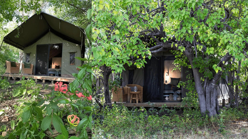 MmaTsebe's Secluded Tents at MmaTsebe Tented Camp , Khwai, Botswana.