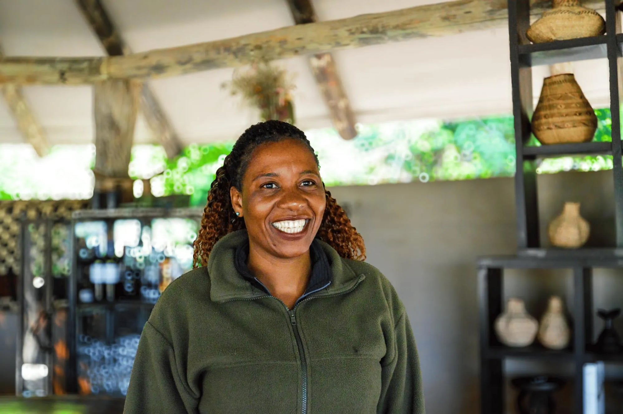 MmaTsebe Manager Taps at MmaTsebe Tented Camp , Khwai, Botswana.