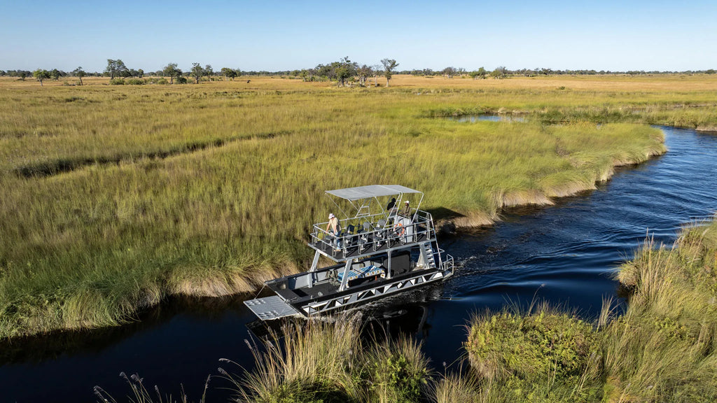 Sitatunga's Edge Boating Excursion at MmaTsebe Tented Camp , Khwai, Botswana.