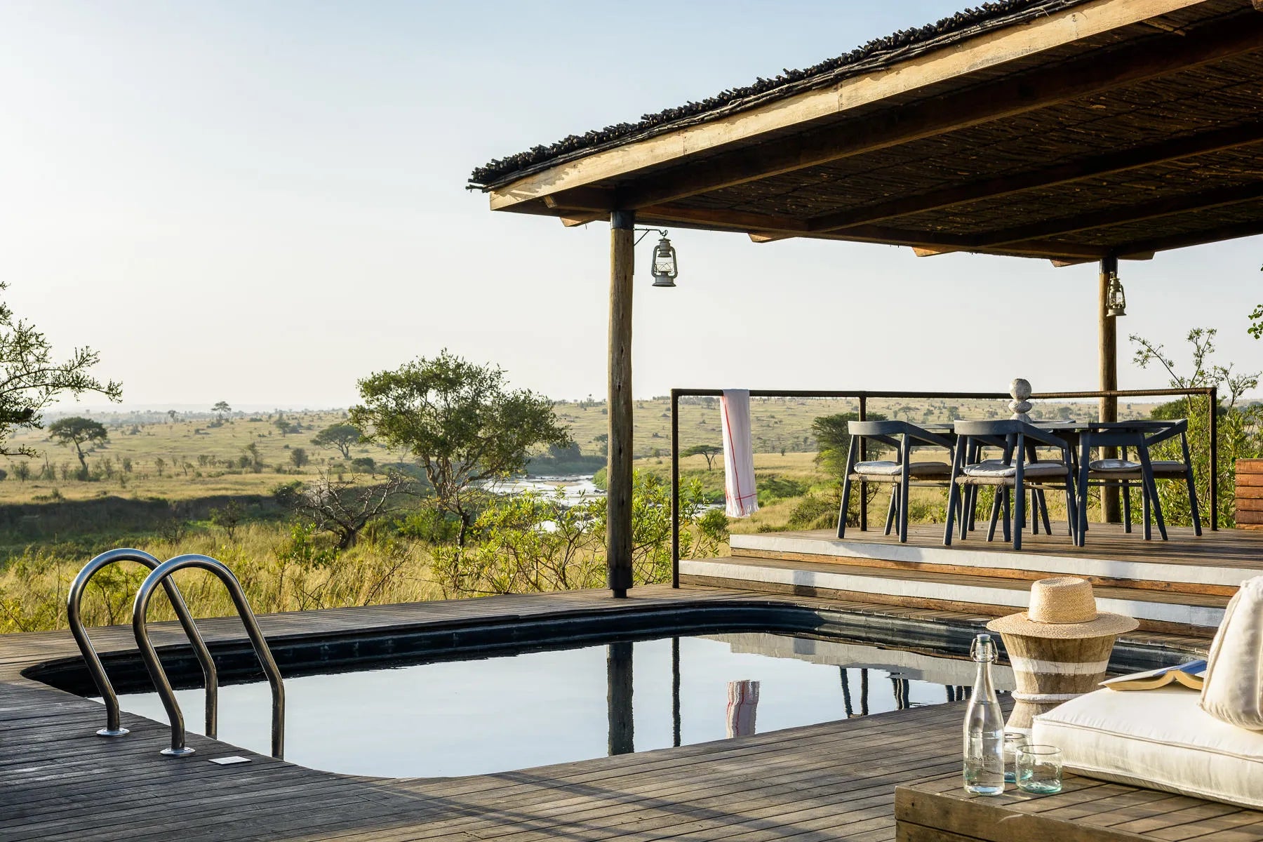 Singita Mara River Tented Camp at Singita Mara River Tented Camp, Northern Serengeti, Tanzania.