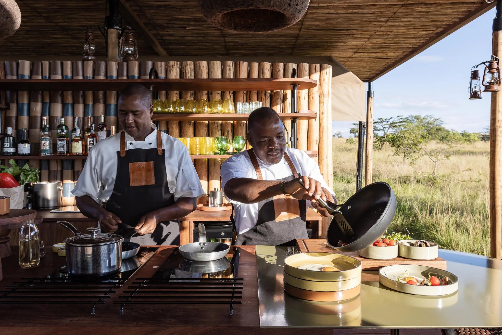 Singita Mara River Tented Camp at Singita Mara River Tented Camp, Northern Serengeti, Tanzania.