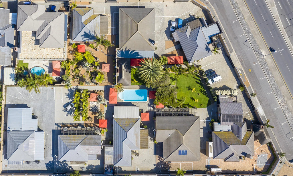 Birds eye view at Excellent Guest House, Cape Town, South Africa.