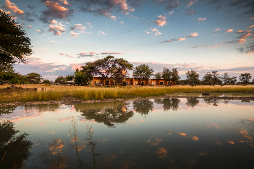 Lodge Waterhole In Rainy Season