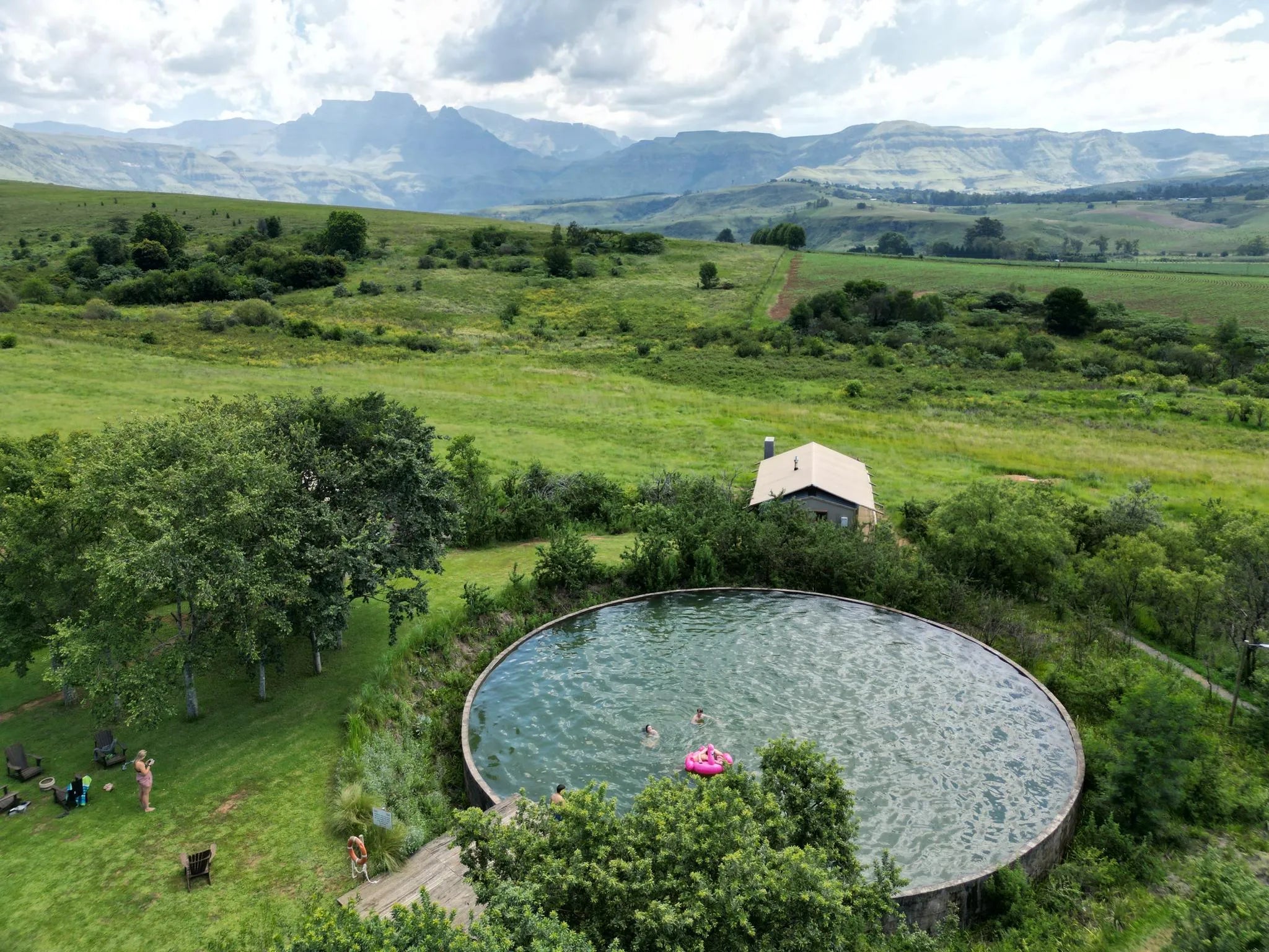 AfriCamps Champagne Valley, Drakensberg at AfriCamps Champagne Valley, Central Drakensberg, South Africa.