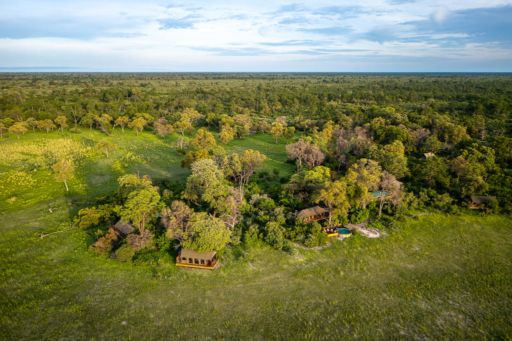 Karangoma - aerial view of camp