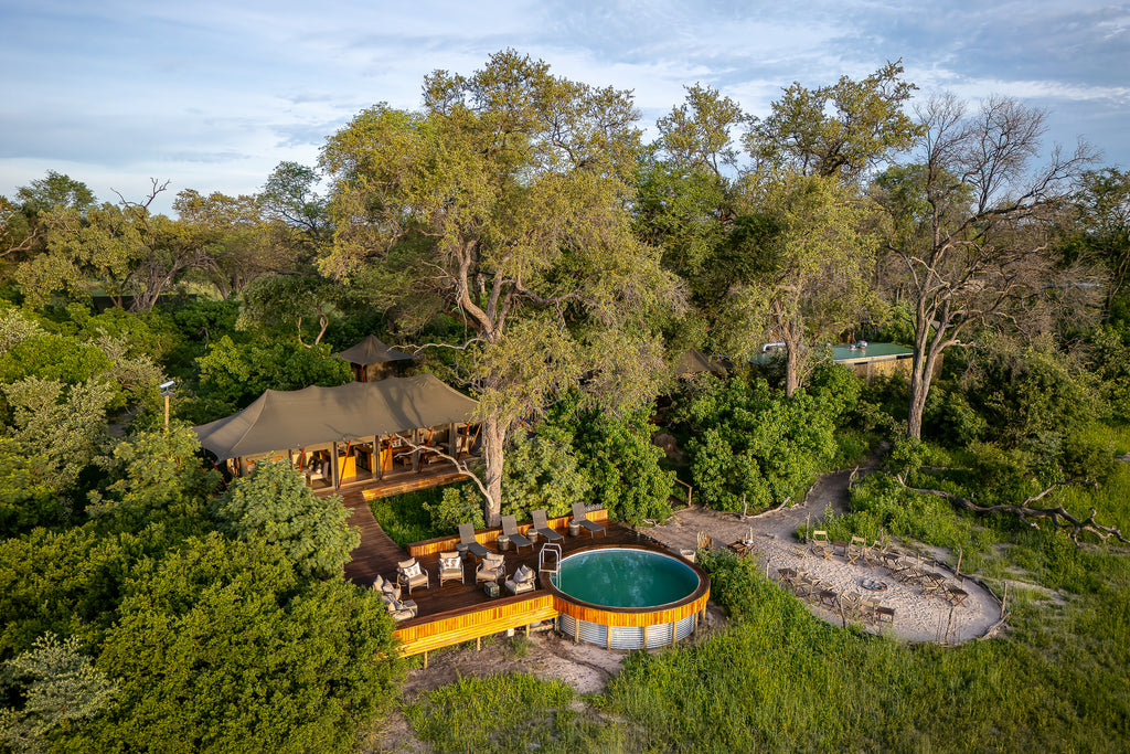 Karangoma - camp (main area aerial)