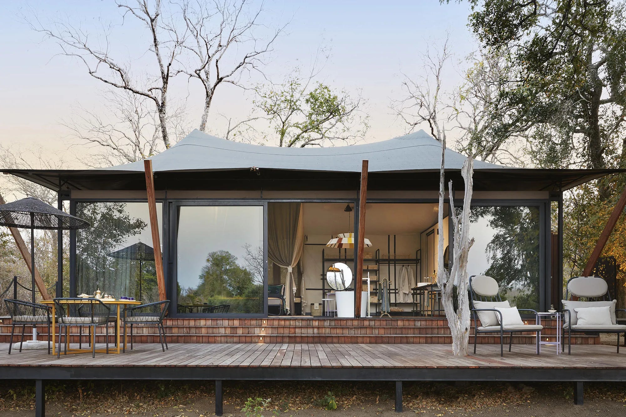 Premier Tented Suite at Molori Mashuma, Mana Pools National Park, Zimbabwe.