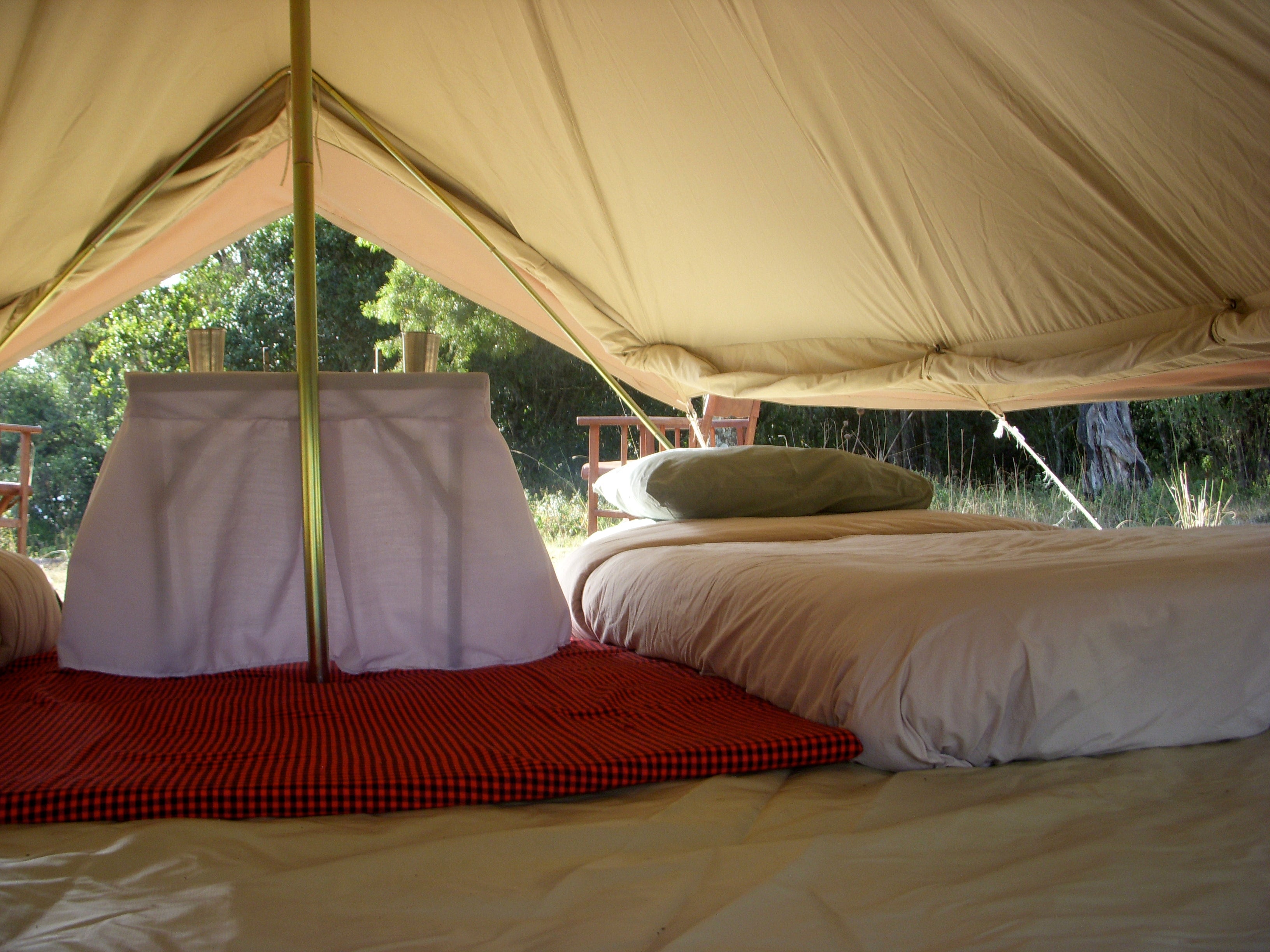 Inside the Bell Tents