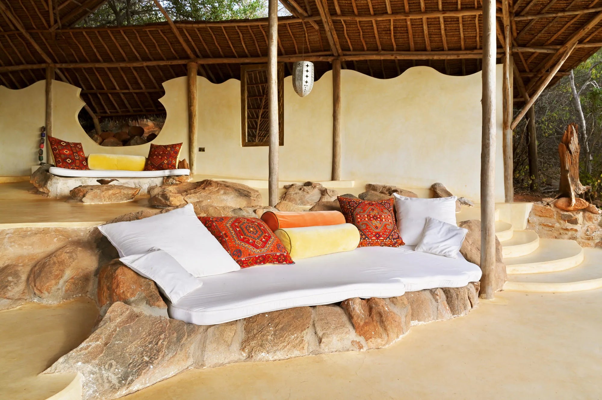 Kipalo Hills, mess area, lounge at Kipalo Hills, Tsavo West National Park, Kenya.