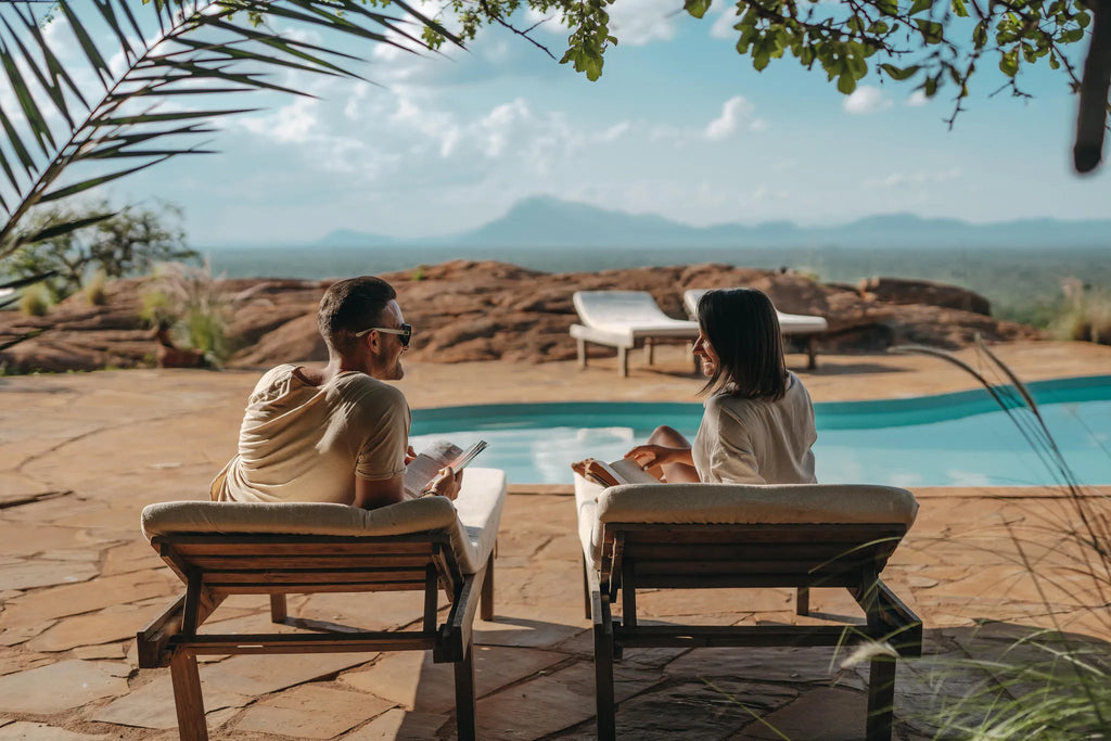 Kipalo Hills, pool at Kipalo Hills, Tsavo West National Park, Kenya.