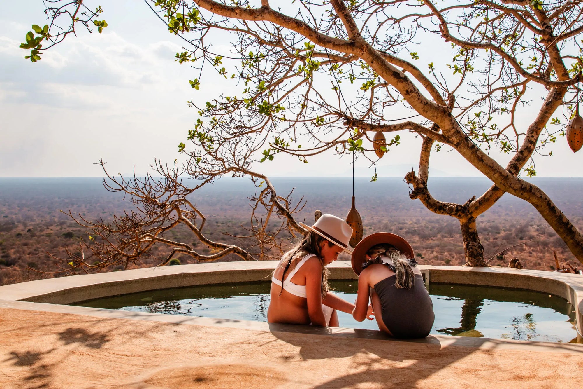 Kipalo Hills, The Cliff Villa, plunge pool at Kipalo Hills, Tsavo West National Park, Kenya.