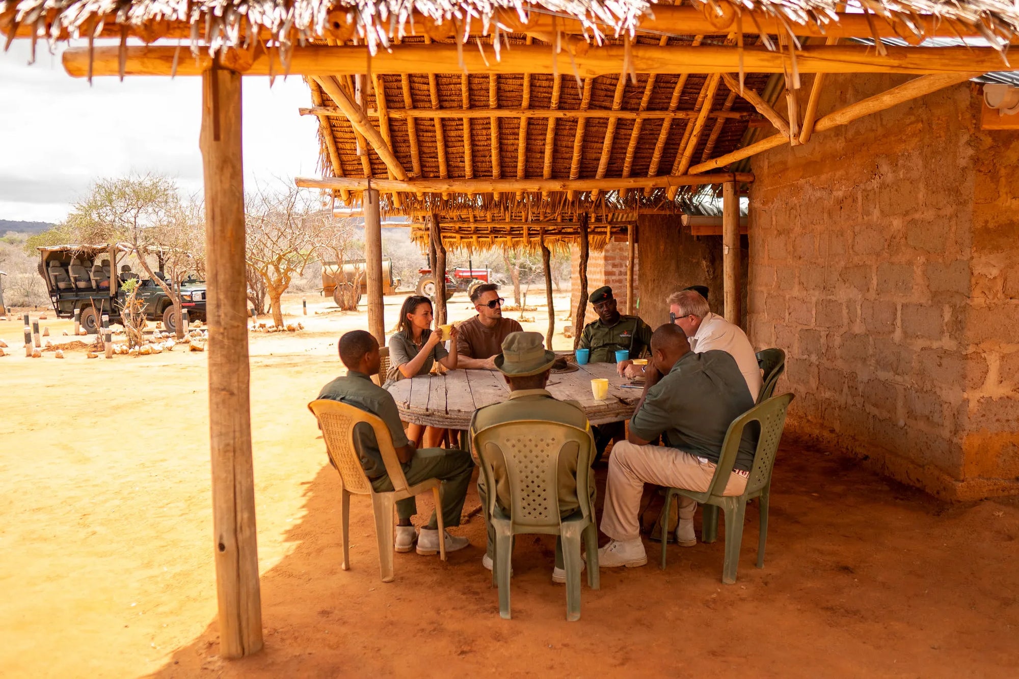 Kipalo Hills, Visit Ranger Post at Kipalo Hills, Tsavo West National Park, Kenya.
