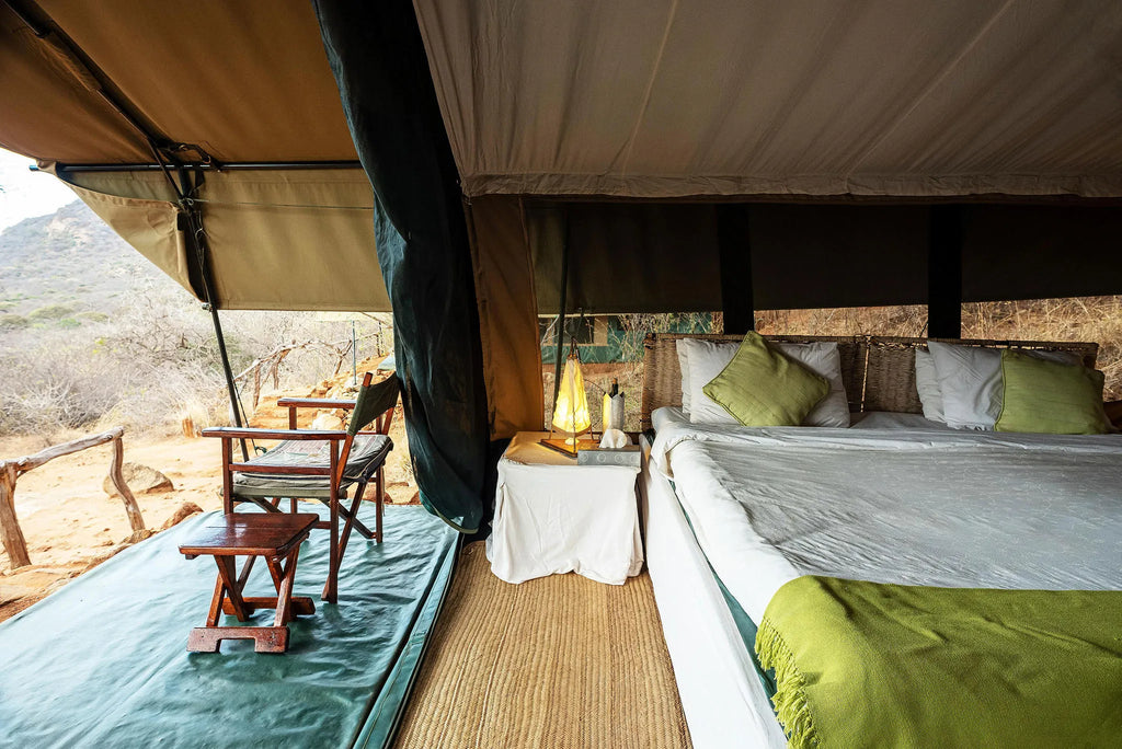 Kipalo Hills, Standard Safari Tent at Kipalo Hills, Tsavo West National Park, Kenya.