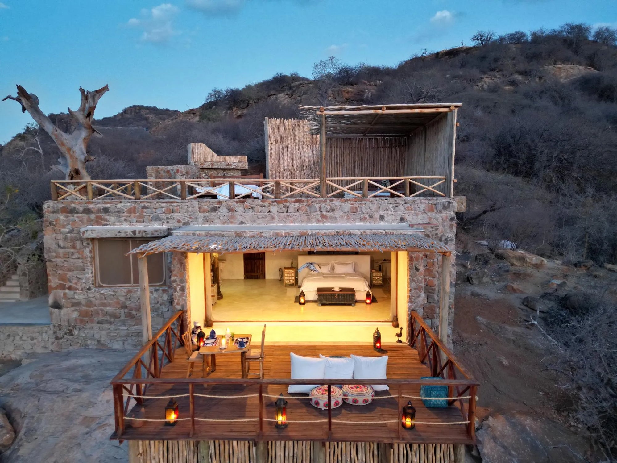 Kipalo Hills, The Cliff Villa at Kipalo Hills, Tsavo West National Park, Kenya.