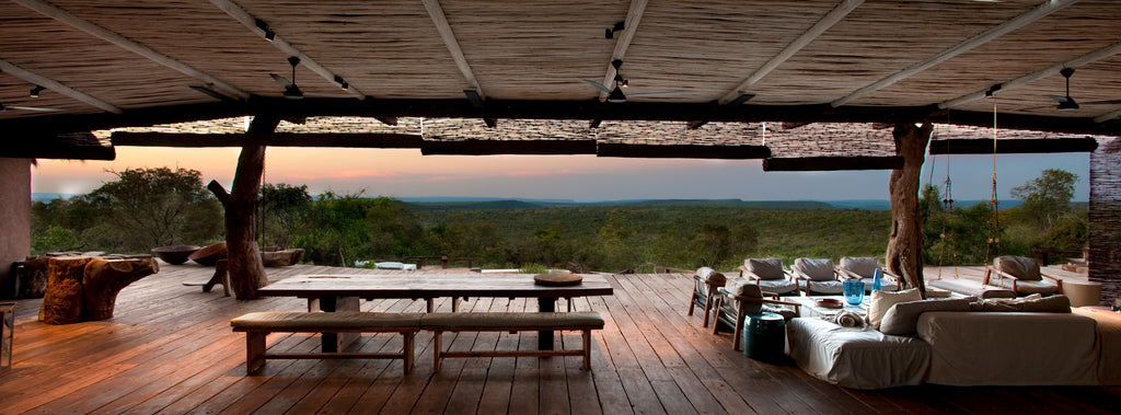 View from the vast deck