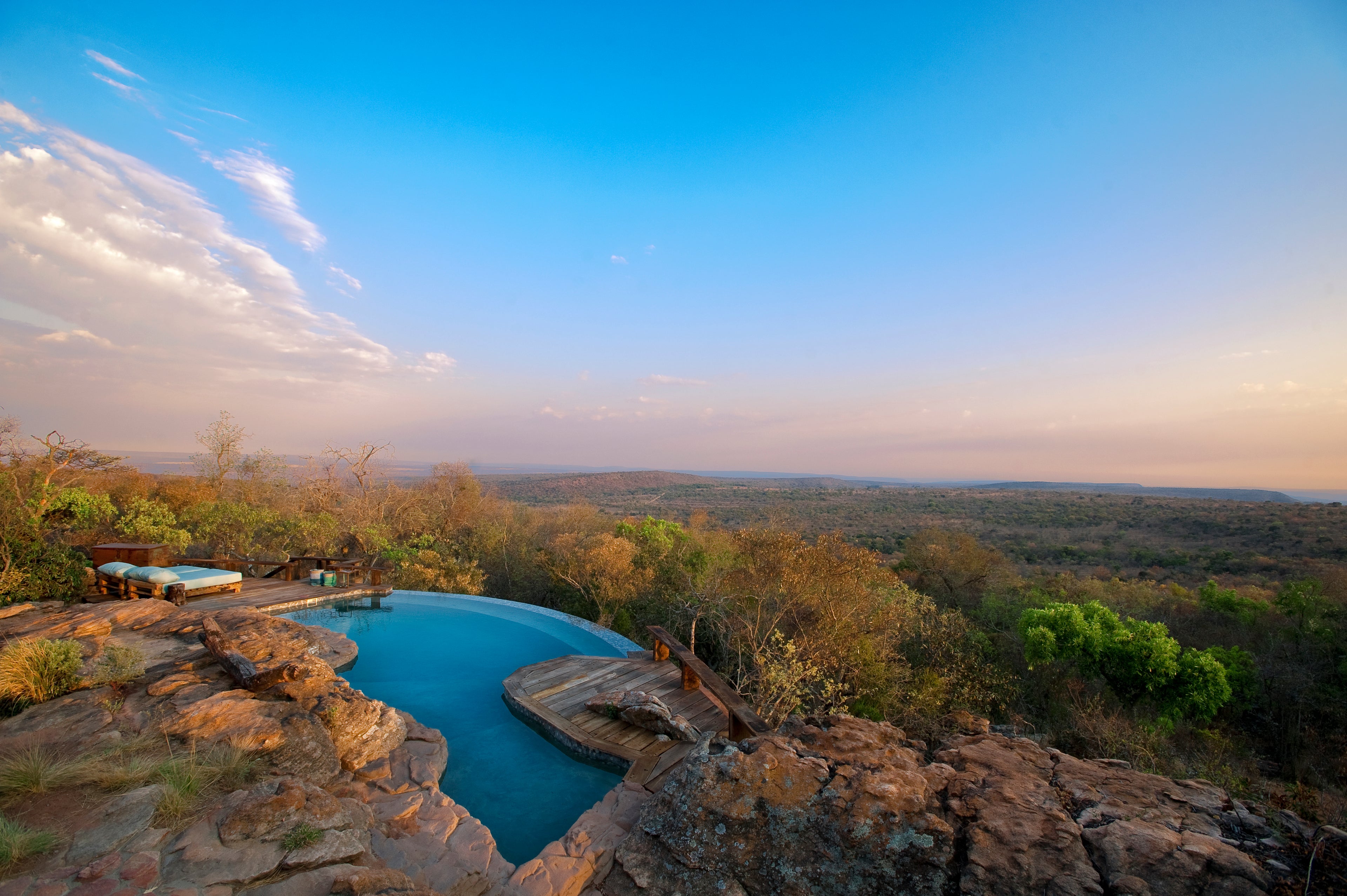 View of the Palala valley from the pool